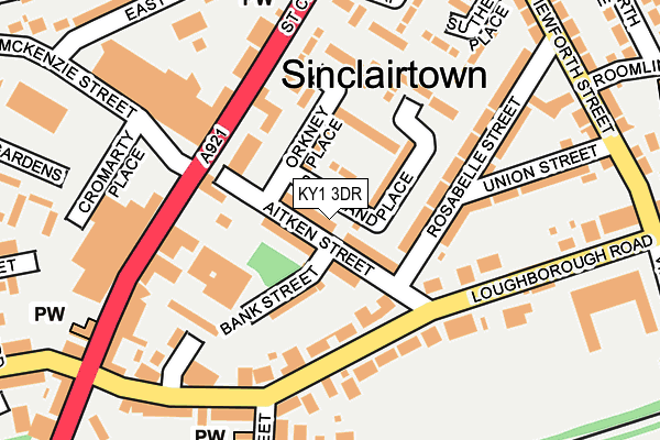 KY1 3DR map - OS OpenMap – Local (Ordnance Survey)