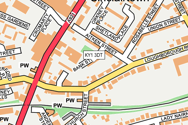 KY1 3DT map - OS OpenMap – Local (Ordnance Survey)