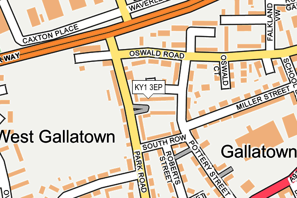 KY1 3EP map - OS OpenMap – Local (Ordnance Survey)