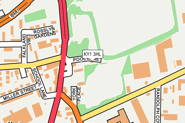 KY1 3HL map - OS OpenMap – Local (Ordnance Survey)