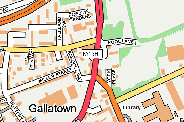 KY1 3HT map - OS OpenMap – Local (Ordnance Survey)