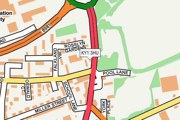 KY1 3HU map - OS OpenMap – Local (Ordnance Survey)