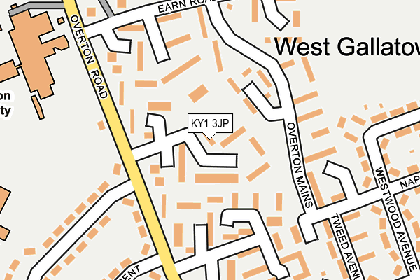 KY1 3JP map - OS OpenMap – Local (Ordnance Survey)