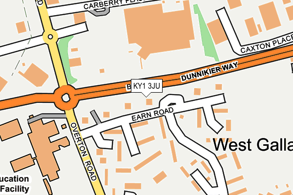 KY1 3JU map - OS OpenMap – Local (Ordnance Survey)