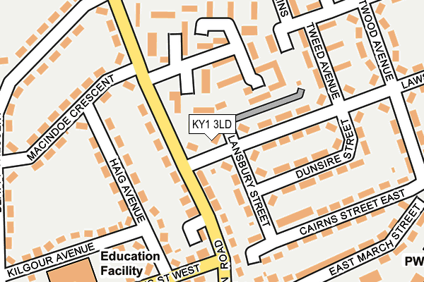 KY1 3LD map - OS OpenMap – Local (Ordnance Survey)