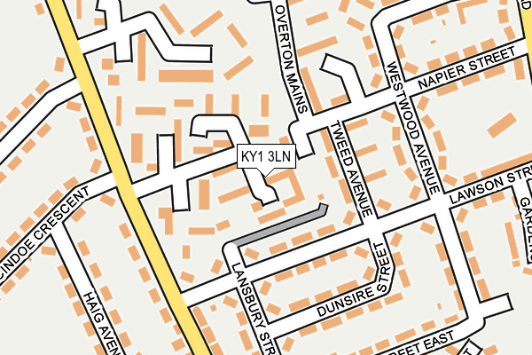 KY1 3LN map - OS OpenMap – Local (Ordnance Survey)