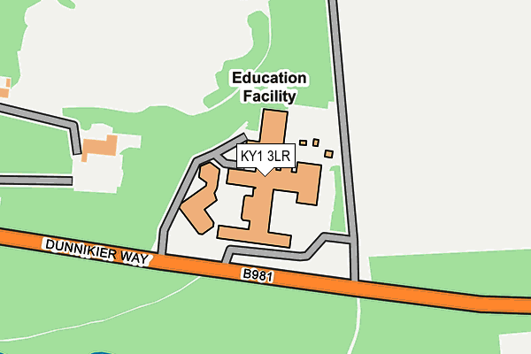 KY1 3LR map - OS OpenMap – Local (Ordnance Survey)