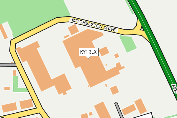 KY1 3LX map - OS OpenMap – Local (Ordnance Survey)