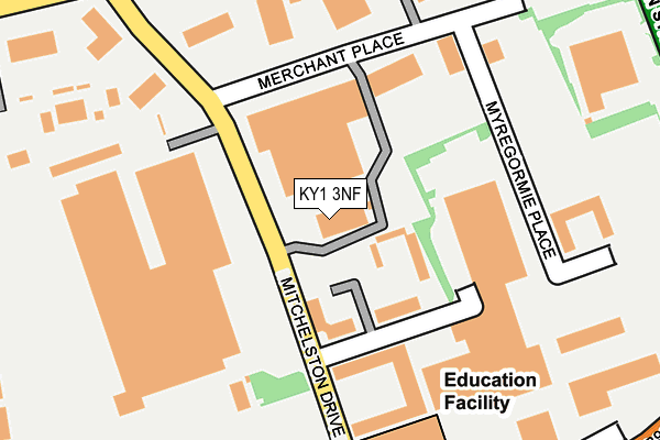 KY1 3NF map - OS OpenMap – Local (Ordnance Survey)