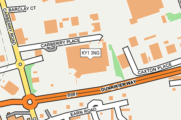 KY1 3NG map - OS OpenMap – Local (Ordnance Survey)