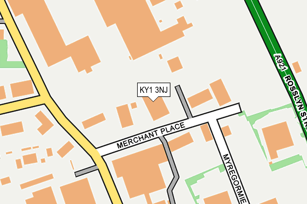 KY1 3NJ map - OS OpenMap – Local (Ordnance Survey)