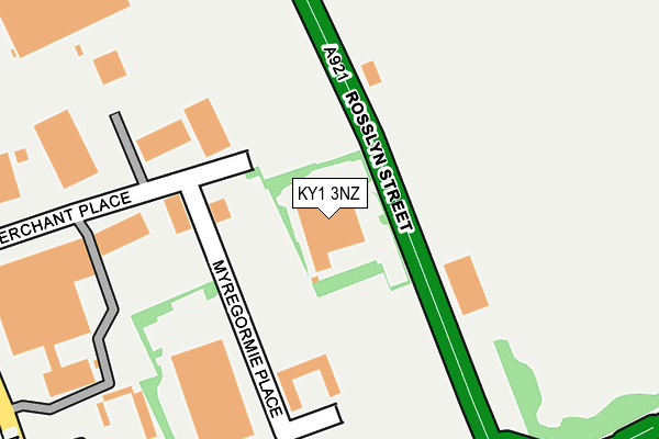 KY1 3NZ map - OS OpenMap – Local (Ordnance Survey)