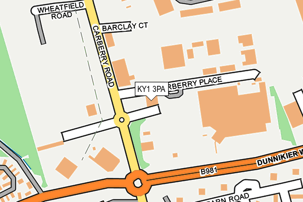 KY1 3PA map - OS OpenMap – Local (Ordnance Survey)