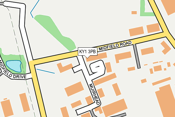 KY1 3PB map - OS OpenMap – Local (Ordnance Survey)