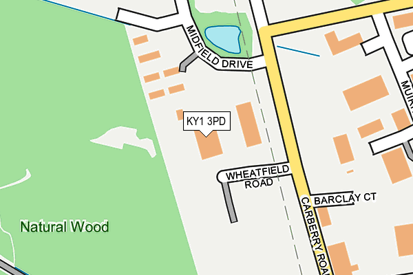 KY1 3PD map - OS OpenMap – Local (Ordnance Survey)