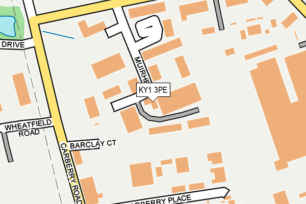 KY1 3PE map - OS OpenMap – Local (Ordnance Survey)
