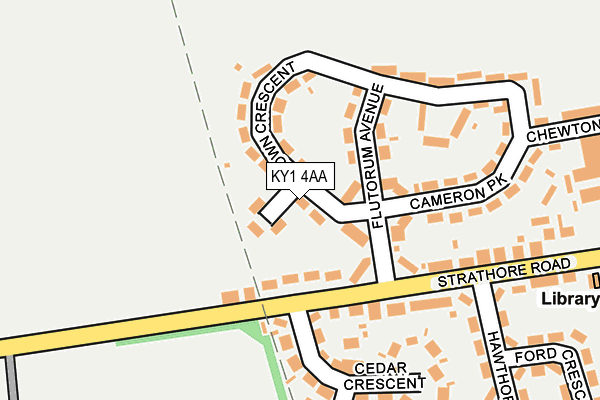 KY1 4AA map - OS OpenMap – Local (Ordnance Survey)