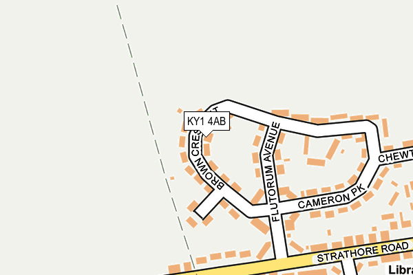 KY1 4AB map - OS OpenMap – Local (Ordnance Survey)