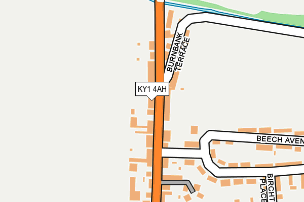 KY1 4AH map - OS OpenMap – Local (Ordnance Survey)