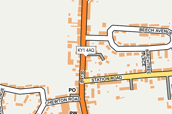 KY1 4AQ map - OS OpenMap – Local (Ordnance Survey)