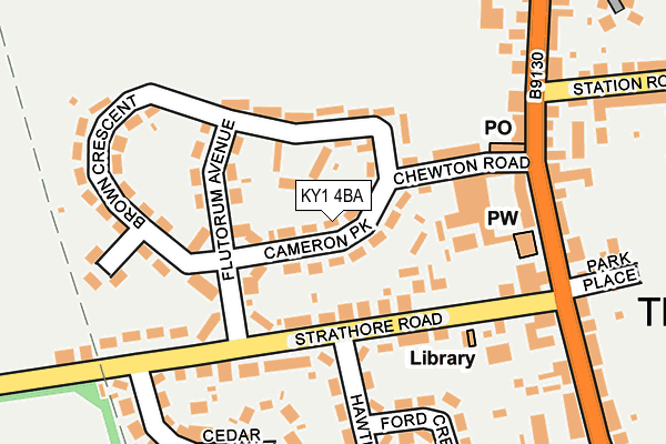 KY1 4BA map - OS OpenMap – Local (Ordnance Survey)