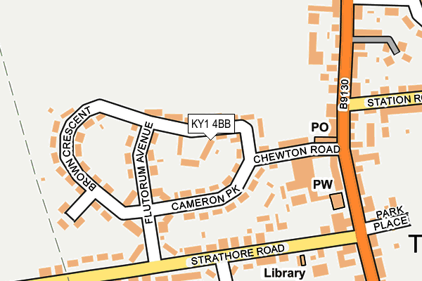 KY1 4BB map - OS OpenMap – Local (Ordnance Survey)