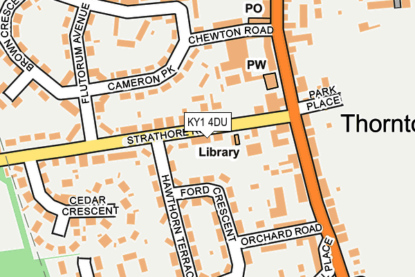 KY1 4DU map - OS OpenMap – Local (Ordnance Survey)