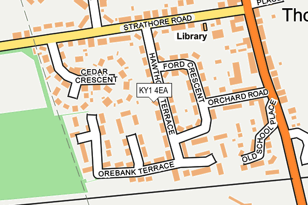 KY1 4EA map - OS OpenMap – Local (Ordnance Survey)