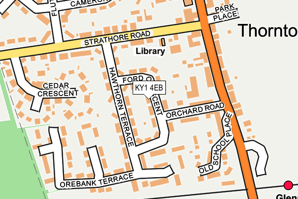 KY1 4EB map - OS OpenMap – Local (Ordnance Survey)