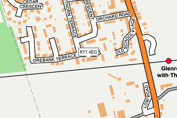 KY1 4EG map - OS OpenMap – Local (Ordnance Survey)