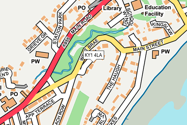 KY1 4LA map - OS OpenMap – Local (Ordnance Survey)