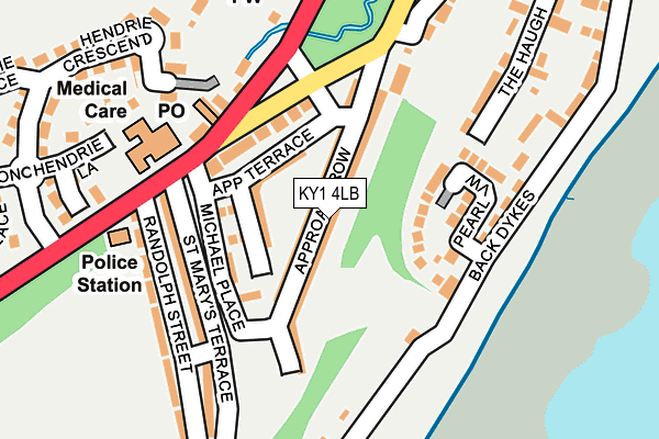 KY1 4LB map - OS OpenMap – Local (Ordnance Survey)