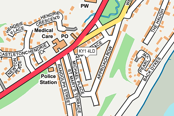 KY1 4LD map - OS OpenMap – Local (Ordnance Survey)