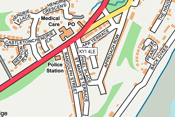 KY1 4LE map - OS OpenMap – Local (Ordnance Survey)