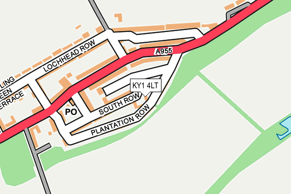 KY1 4LT map - OS OpenMap – Local (Ordnance Survey)
