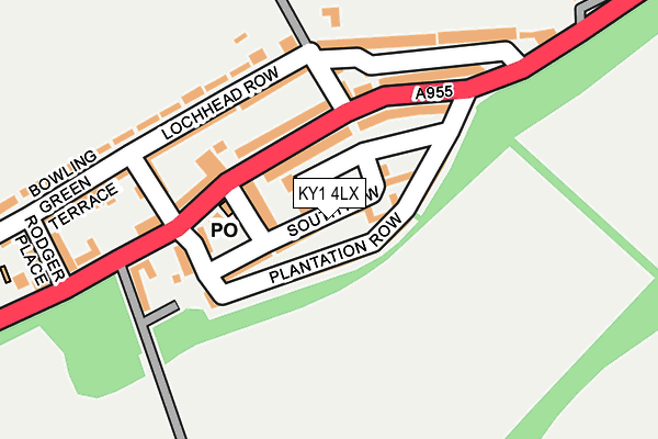 KY1 4LX map - OS OpenMap – Local (Ordnance Survey)