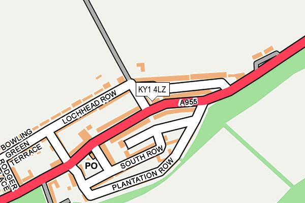 KY1 4LZ map - OS OpenMap – Local (Ordnance Survey)