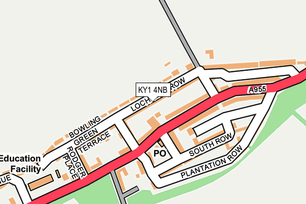 KY1 4NB map - OS OpenMap – Local (Ordnance Survey)