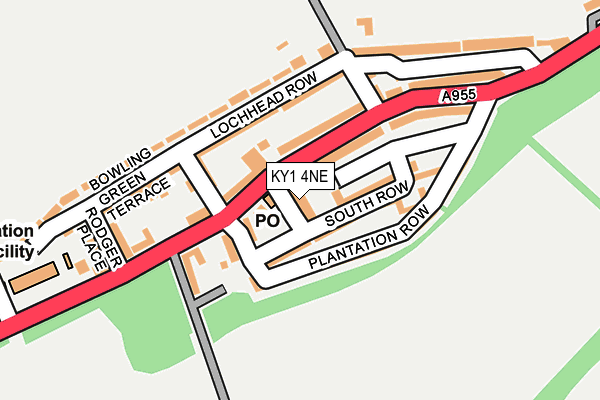 KY1 4NE map - OS OpenMap – Local (Ordnance Survey)