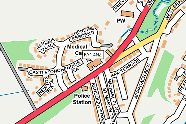 KY1 4NZ map - OS OpenMap – Local (Ordnance Survey)