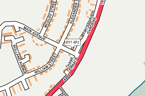 KY1 4PJ map - OS OpenMap – Local (Ordnance Survey)