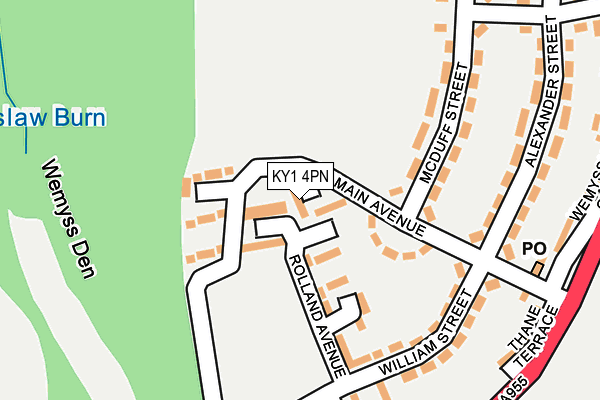 KY1 4PN map - OS OpenMap – Local (Ordnance Survey)