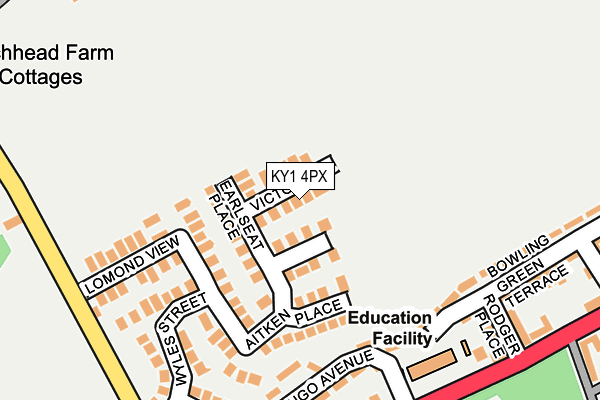 KY1 4PX map - OS OpenMap – Local (Ordnance Survey)
