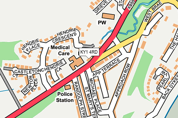 KY1 4RD map - OS OpenMap – Local (Ordnance Survey)