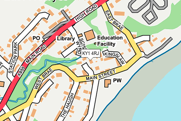 KY1 4RJ map - OS OpenMap – Local (Ordnance Survey)