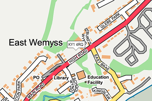 KY1 4RQ map - OS OpenMap – Local (Ordnance Survey)