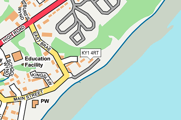 KY1 4RT map - OS OpenMap – Local (Ordnance Survey)
