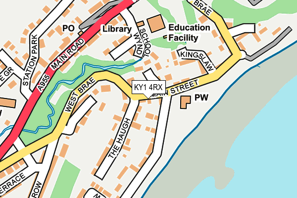 KY1 4RX map - OS OpenMap – Local (Ordnance Survey)