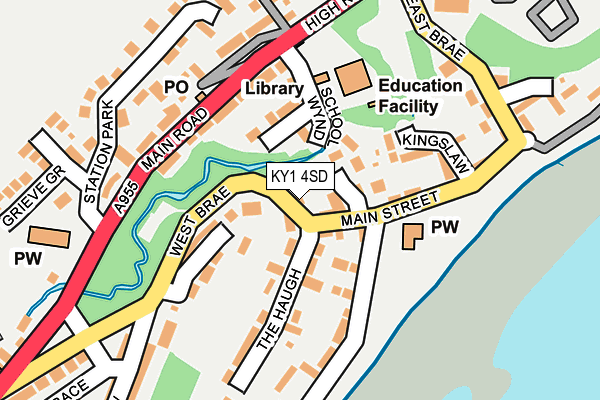KY1 4SD map - OS OpenMap – Local (Ordnance Survey)