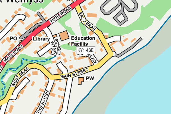 KY1 4SE map - OS OpenMap – Local (Ordnance Survey)